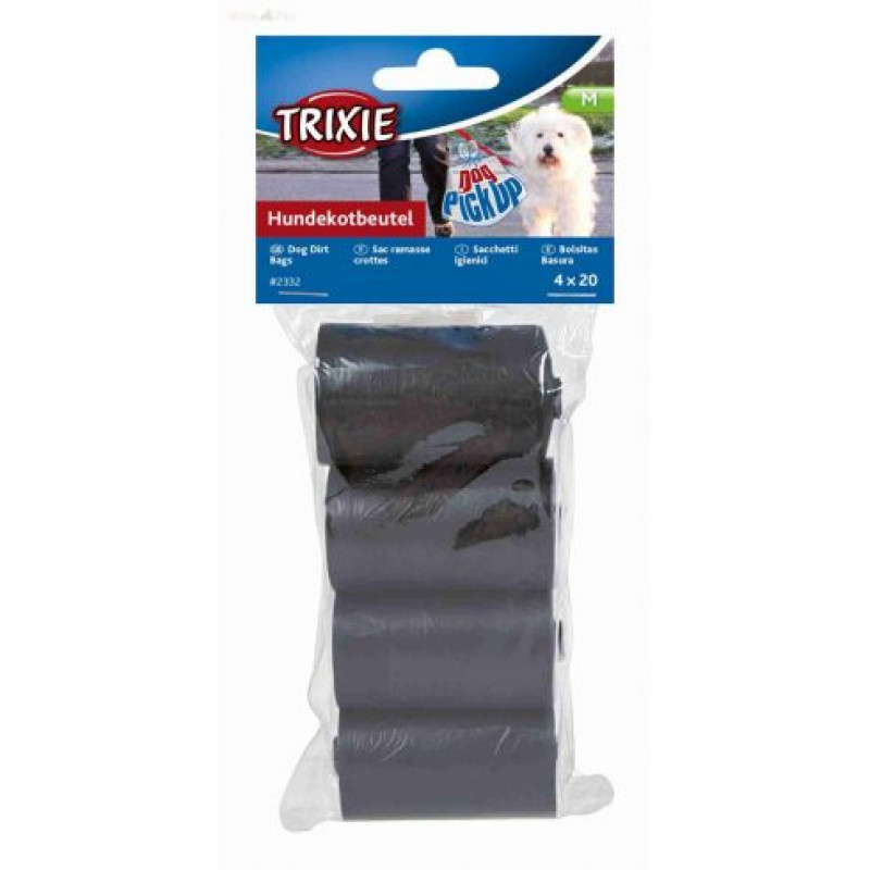 TRIXIE 2332 pót kutyazacskó (1 csom/4 tekercs, 20 db/tek.) fekete