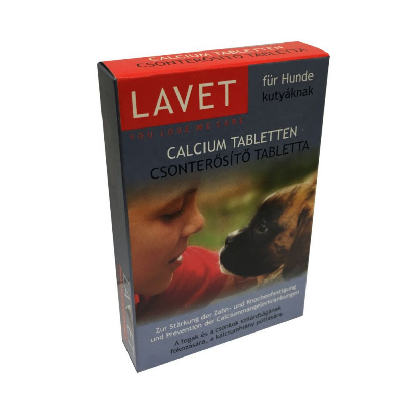 LAVET tabletta kutya kalcium (csonterősítő)