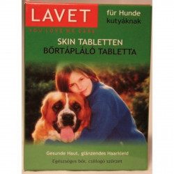 LAVET tabletta kutya bőrtápláló Kutyavitamin kutya-macska Lavet