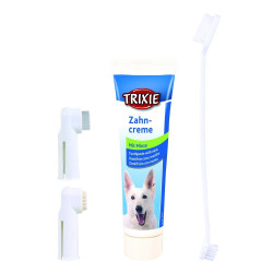 TRIXIE 2561 kutyafogkrém-fogkefe szett Fogápolás, szájhigiénia kutya-macska TRIXIE