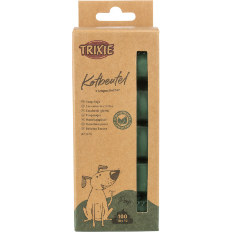 TRIXIE 23476 kutyazacskó lebomló 10 db-os/10 tekercs zöld
