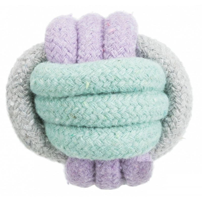 TRIXIE 32810 kutyajáték kötél/fogselyem JUNIOR  labda 6 cm