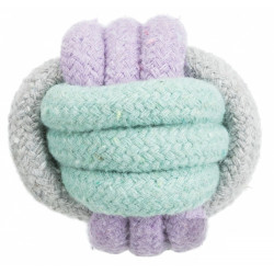 TRIXIE 32810 kutyajáték kötél/fogselyem JUNIOR  labda 6 cm Fogápolás, szájhigiénia kutya-macska TRIXIE