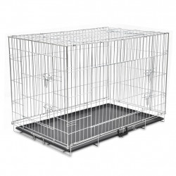 Dog Residence 50 cm - light grey hammertone coating Kutya kutya-macska Savic