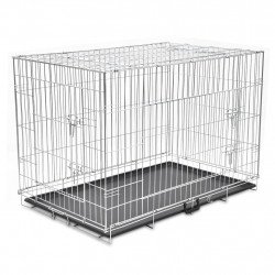 Dog Residence 50 cm - light grey hammertone coating Kutya kutya-macska Savic