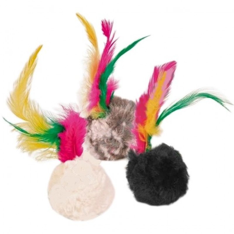 TRIXIE 4126 cicajáték plüss labda 4 cm