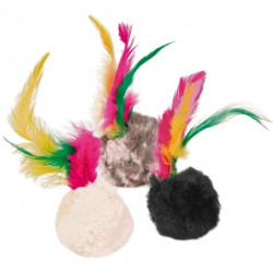 TRIXIE 4126 cicajáték plüss labda 4 cm Macskajáték kutya-macska TRIXIE