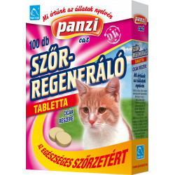 Panzi - Feli-tab cica vitamin 100 db-os szőrregeneráló Vitamin, étrendkiegészítő kutya-macska Panzi