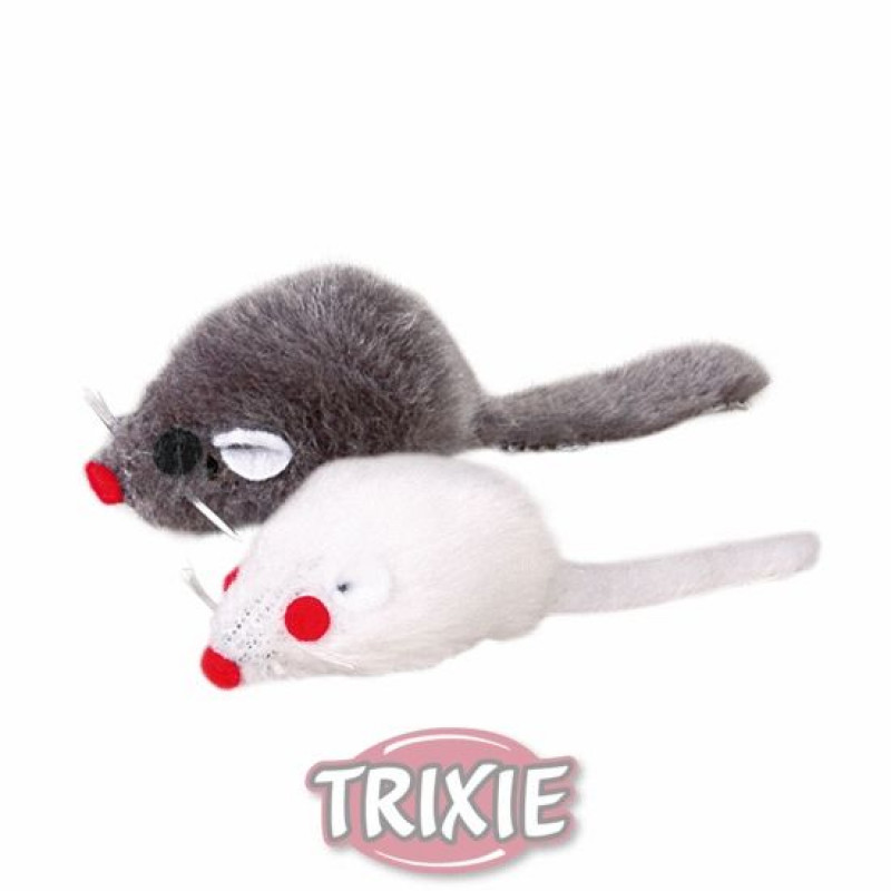 TRIXIE 4069 cicajáték szőregér 2 db-os 5 cm