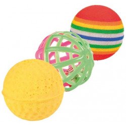 TRIXIE 4132 cicajáték labda szett  4 cm 3 db-os Macskajáték kutya-macska TRIXIE