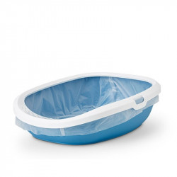 Gizmo Medium - white-blue Alomtálca, macska WC kutya-macska Savic