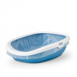 Gizmo Medium - white-blue Alomtálca, macska WC kutya-macska Savic
