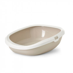 Gizmo Large - white-mocha Alomtálca, macska WC kutya-macska Savic