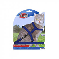 TRIXIE 4185 hám+póráz cica fém csattos 22-42/10mm/1,25m Hám, nyakörv, póráz kutya-macska TRIXIE