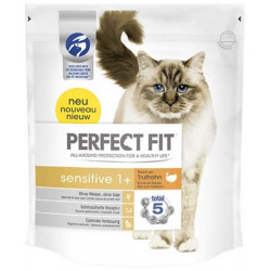 PERFECT FIT száraz cica eledel 750 g sensitive pulykás Macskatáp, macskaeledel kutya-macska PerfectFit