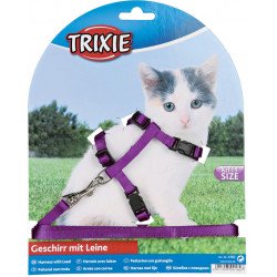 TRIXIE 4144 hám+póráz cica kölyök egér mintás21-33cm/8mm/1,2m Hám, nyakörv, póráz kutya-macska TRIXIE