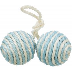 TRIXIE 4077 cicajáték zsinóros 2 labdával 4,5 cm Macskajáték kutya-macska TRIXIE