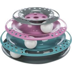 TRIXIE 41345 cicajáték műa kergetős torony labdákkal 25/13 cm Macskajáték kutya-macska TRIXIE