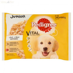 Pedigree 4x100 g alutasakos junior (csirke-, marha+rizs) Konzerv, nedves táp kutya-macska Pedigree