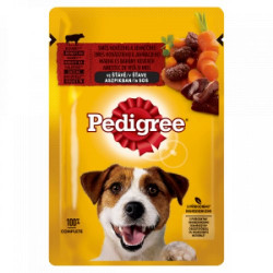 Pedigree 100 g alutasakos adult marha+bárány mártásban Konzerv, nedves táp kutya-macska Pedigree