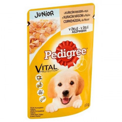 Pedigree 100 g alutasakos junior csirke+rizs Konzerv, nedves táp kutya-macska Pedigree