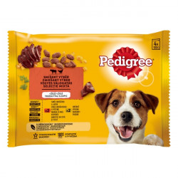 Pedigree 4x100 g alutasakos adult (marha + baromfi) Konzerv, nedves táp kutya-macska Pedigree