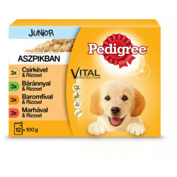 Pedigree 12 pack alutasakos JUNIOR Konzerv, nedves táp kutya-macska Pedigree