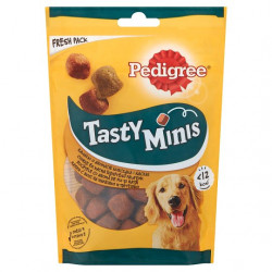 Pedigree Tasty Minis 130 g Chewy csirke és kacsa falatkák Kutya kutya-macska Pedigree