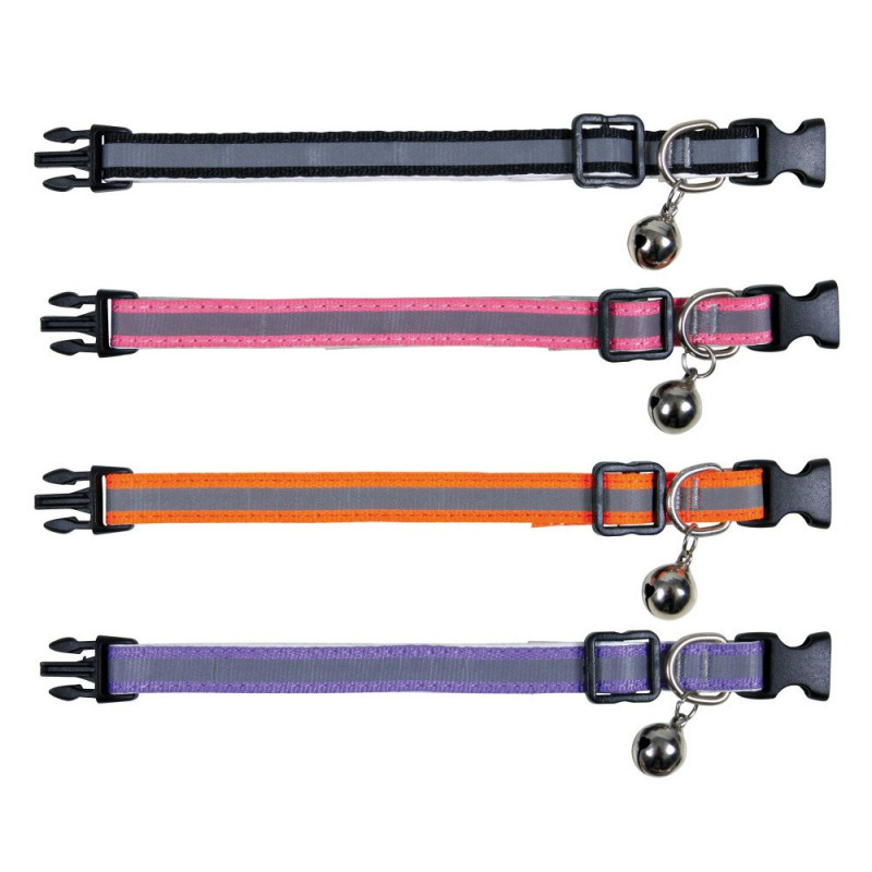 TRIXIE 41686 textil nyakörv csengős, kitten cím felírós, fény vis