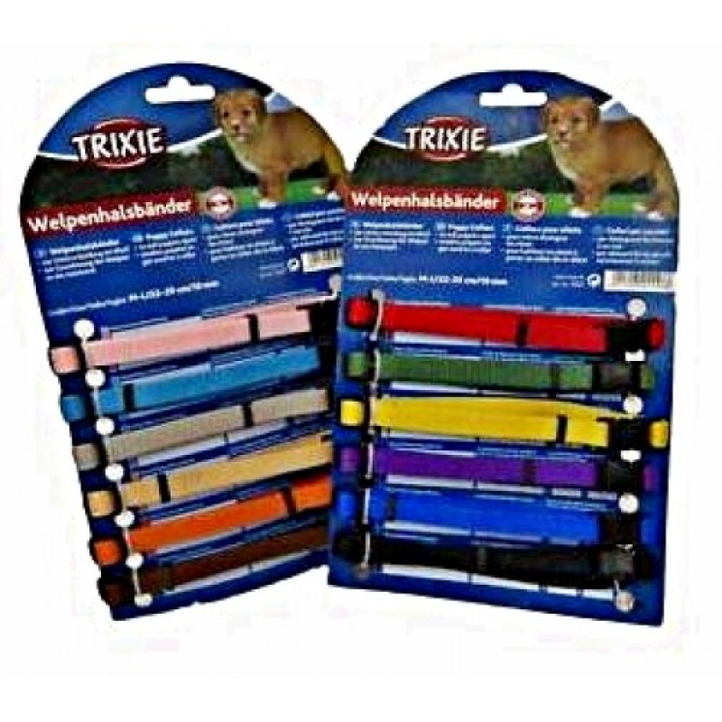 TRIXIE 15555 textil jelölőnyakörv szett 6db-os/22-35 cm-10 mm/