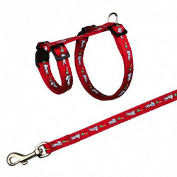 TRIXIE 6263 hám+póráz nagytestű nyúl 25-44cm/10mm/1,25m Hám, póráz Rágcsáló TRIXIE