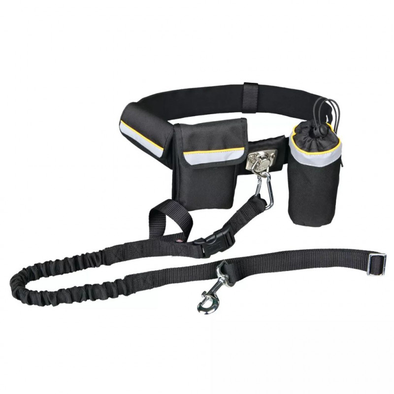 TRIXIE 1275 futópóráz övvel 40mm/60-120cm,póráz25mm/1-1,35m feket