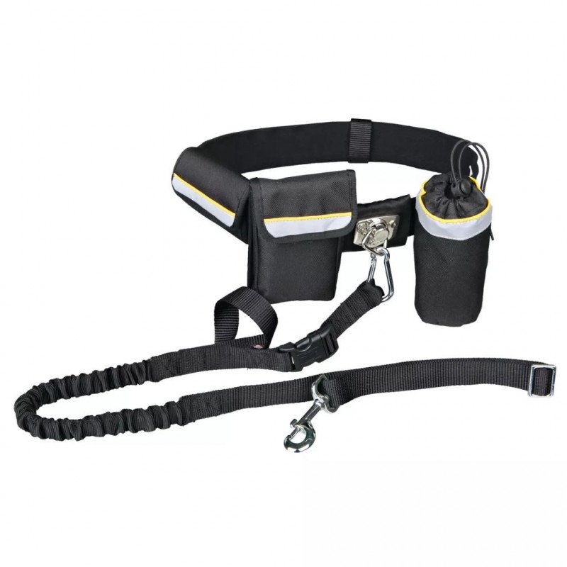 TRIXIE 1275 futópóráz övvel 40mm/60-120cm,póráz25mm/1-1,35m feket