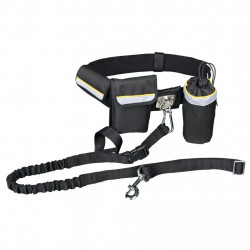 TRIXIE 1275 futópóráz övvel 40mm/60-120cm,póráz25mm/1-1,35m feket