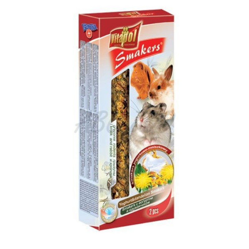 VP. (1105) Smakers rúd rágcsálóknak 2db 90g yoghurt/pity-pang