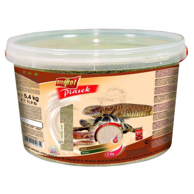 VP. (44061) Terrárium homok 3L/5,4kg vödrös SZÖGLETES