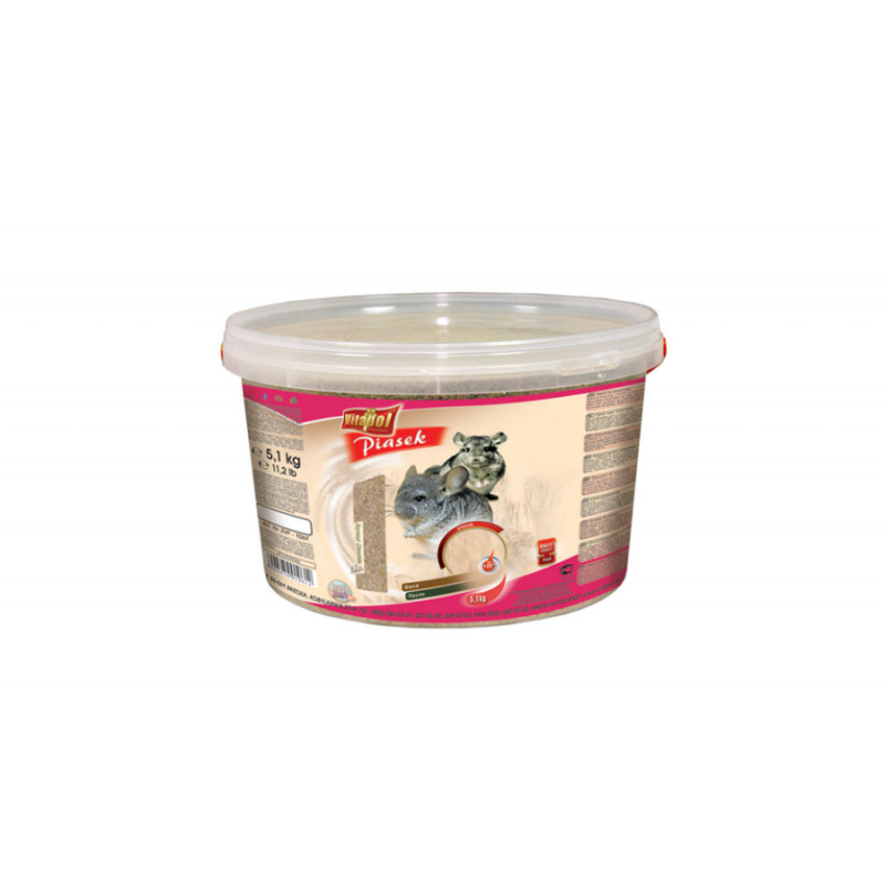 VP. (1061) Homok csincsillának 5,1 kg vödrös
