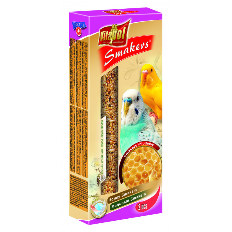VP. (2107) Smakers rúd papagájnak 2db 90g méz