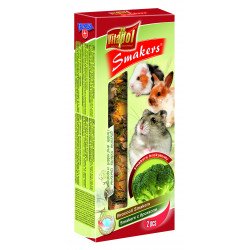 VP. (1139) Smakers rúd rágcsálóknak 2db 90g brokkoli Eledel Rágcsáló Vitapol