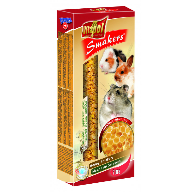VP. (1115) Smakers rúd rágcsálóknak 2db 90g méz