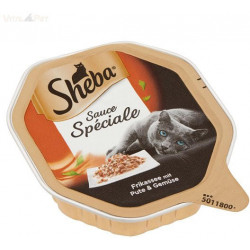 Sheba 85 g alutálcás pulyka+zöldség Konzerv, nedves táp kutya-macska Sheba