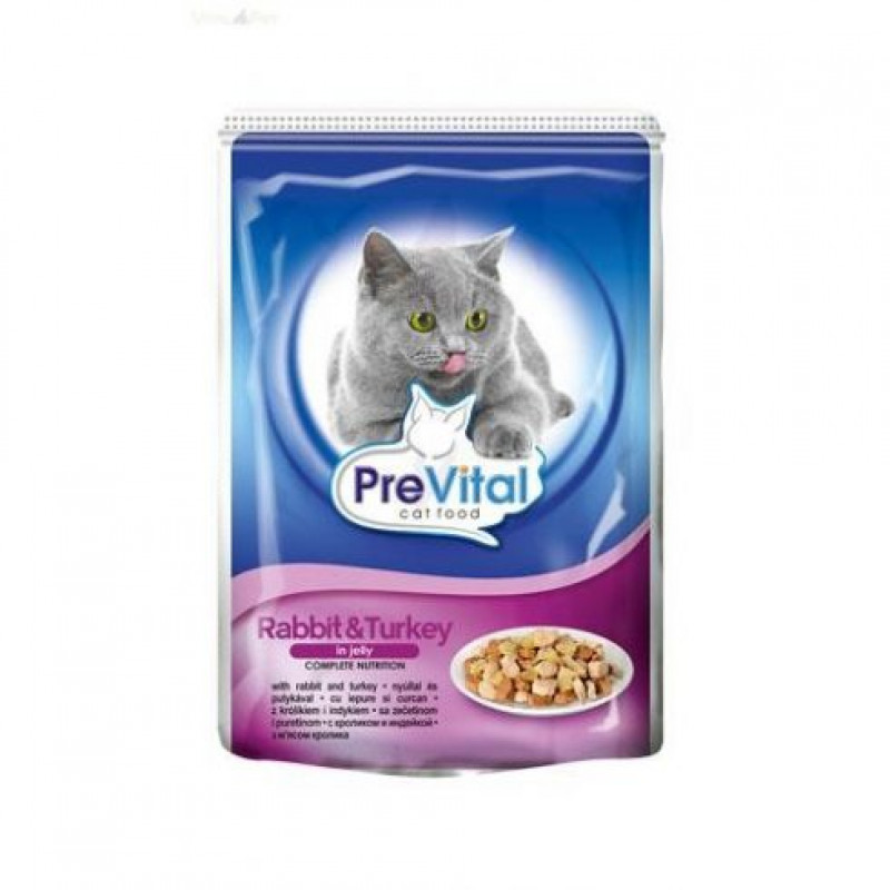 Prevital 100 g alutasakos kocsonyás eledel nyúl-pulyka