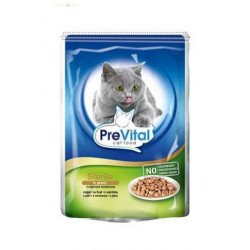 Prevital 100 g alutasakos eledel sterile májas Konzerv, nedves táp kutya-macska PreVital