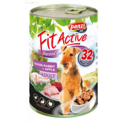 Panzi Fit Active Prémium 415 g kutyáknak liba-nyúl-alma Konzerv, nedves táp kutya-macska Panzi
