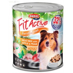 Panzi Fit Active Prémium 415 g kutyáknak meat-mix/húsmix gyümkok. Konzerv, nedves táp kutya-macska Panzi