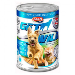 Panzi GetWild kutyának konzerv 415 g Puppy marha+alma Konzerv, nedves táp kutya-macska Panzi