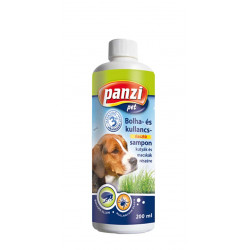 Panzi sampon 200 ml kutyáknak bolha és kullancs riasztó Sampon, balzsam kutya-macska Panzi