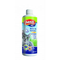 Panzi sampon 200 ml macskáknak bolha és kullancs riasztó Sampon, balzsam kutya-macska Panzi