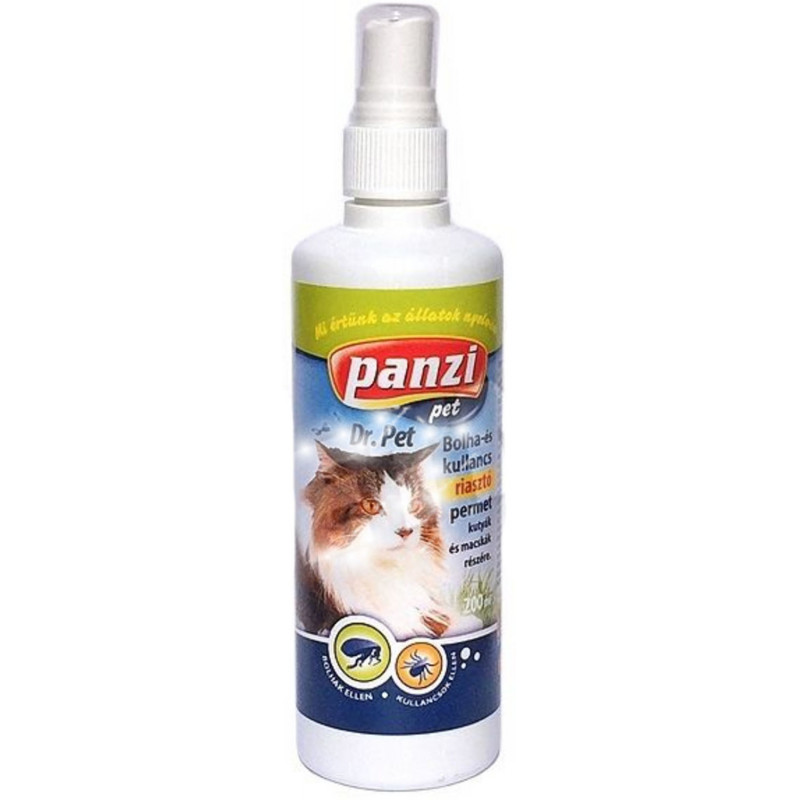 Panzi Dr Pet bolha és kullancsriasztó spray 200 ml macskáknak