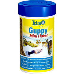 Tetra Guppy mini flakes 100 ml lemezes természetes színfokozóval Díszhaltáp Akvarisztika Tetra